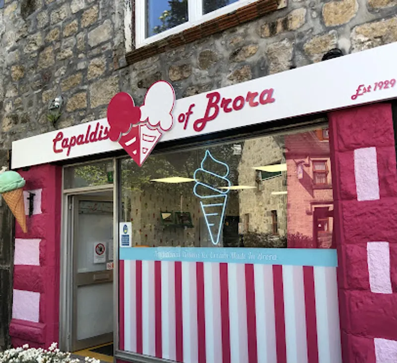 Capaldis of Brora Big Pink Shop